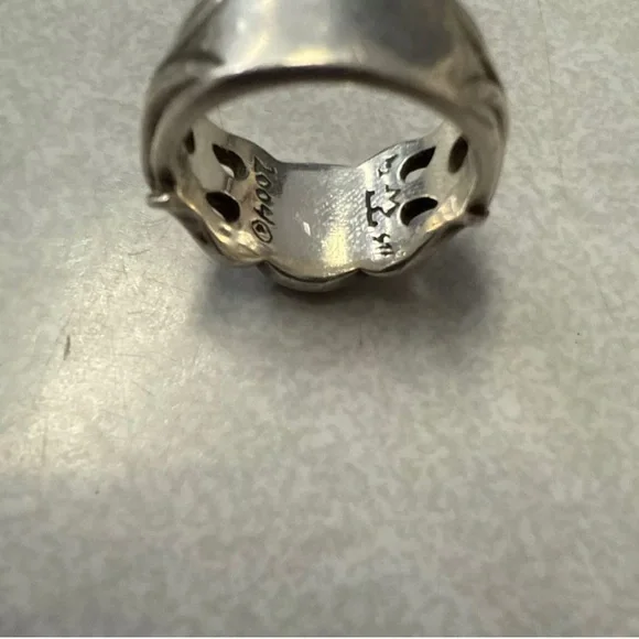 Travis Walker Sterling Silver Flamed Cross Ring